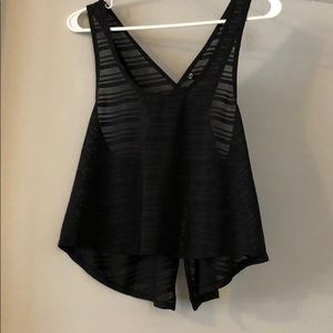 Sheer Crop Openback Tank